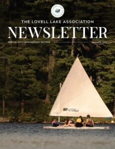 The cover of the 2023 Lovell Lake annual newsletter