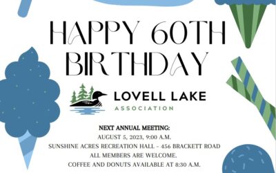 60th Anniversary Annual Meeting & Ice Cream To Follow