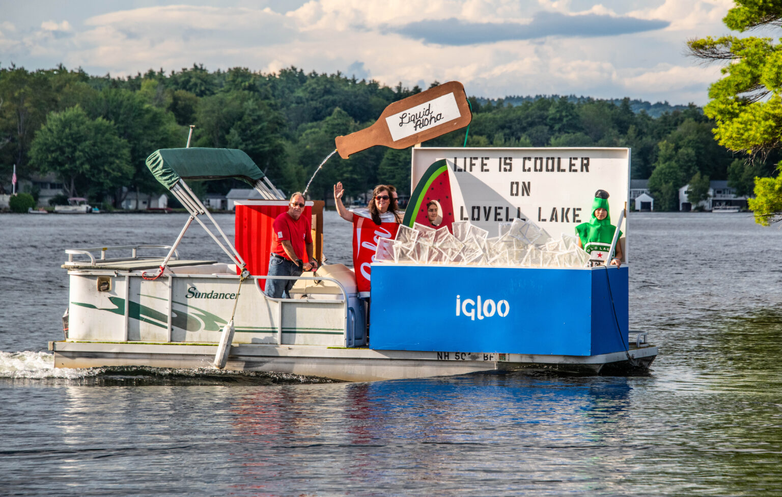 Boat Parade Lovell Lake Association